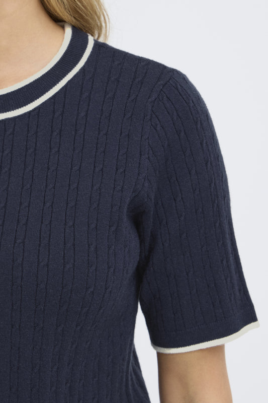 Fransa Frlauren pullover in navy