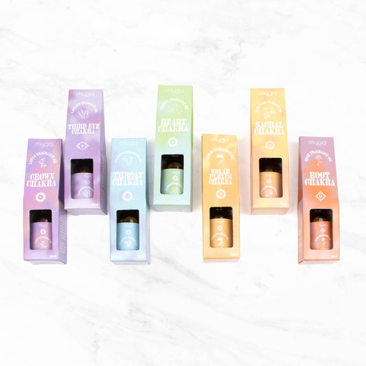 Chakra Oil Set – 7 Fragrance Oils for Mind, Body, and Spirit - Robins & Roses, Eccleshall