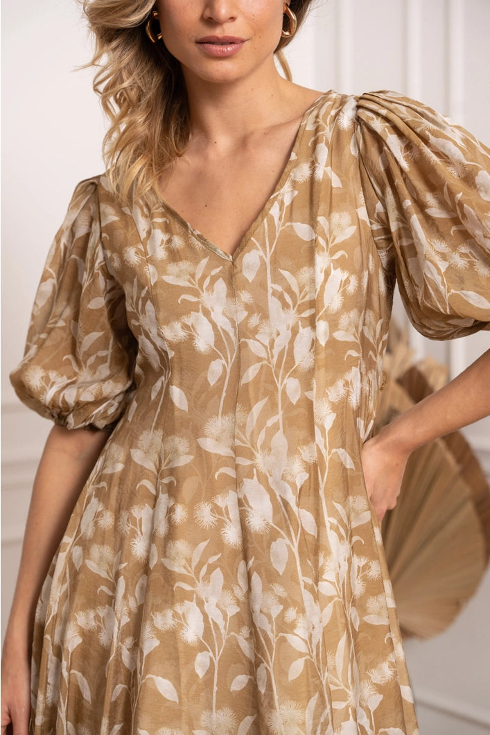 Stella Dress in Silk Tencel