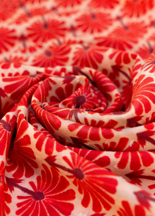 *SS26* Infinity Scarf - Rouge Palms