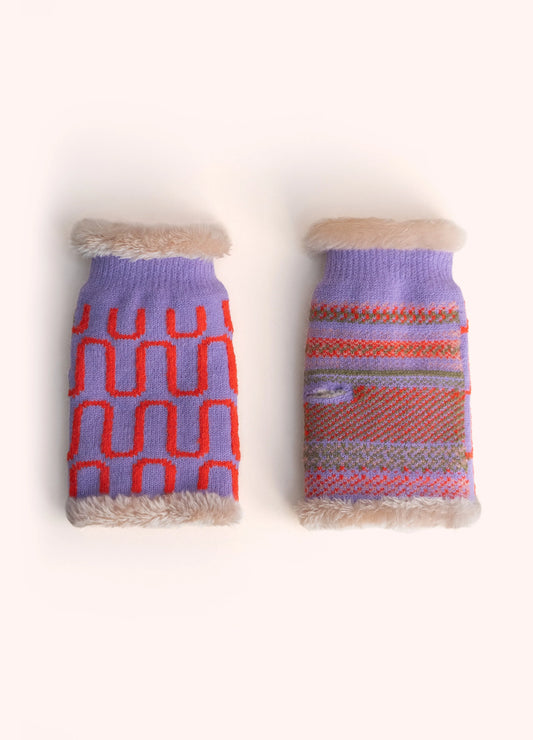 Powder Wrist Warmers, Lilac - Robins & Roses, Eccleshall