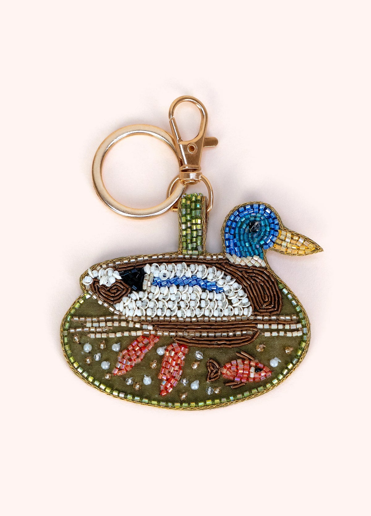 Powder Beaded Keychains - Duck