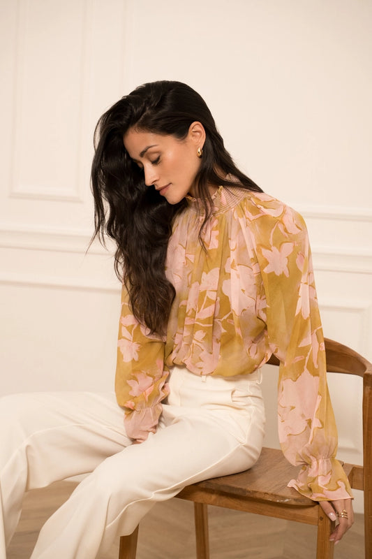 Choklate Paris Floral Print Blouse - Robins & Roses, Eccleshall
