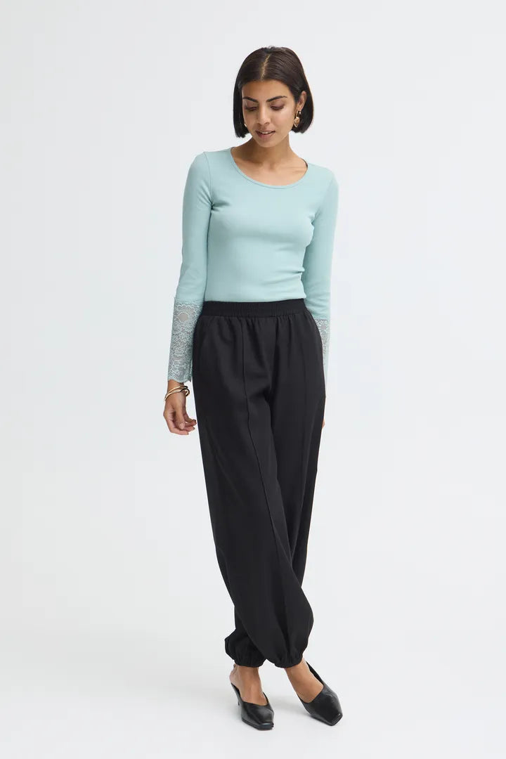 Fransa Lace Cuff Top