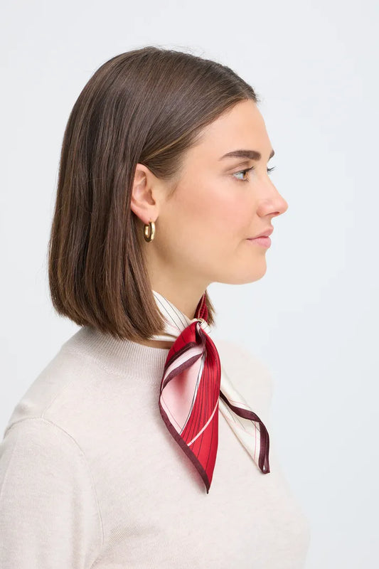 Fransa Patterned Silk Scarf
