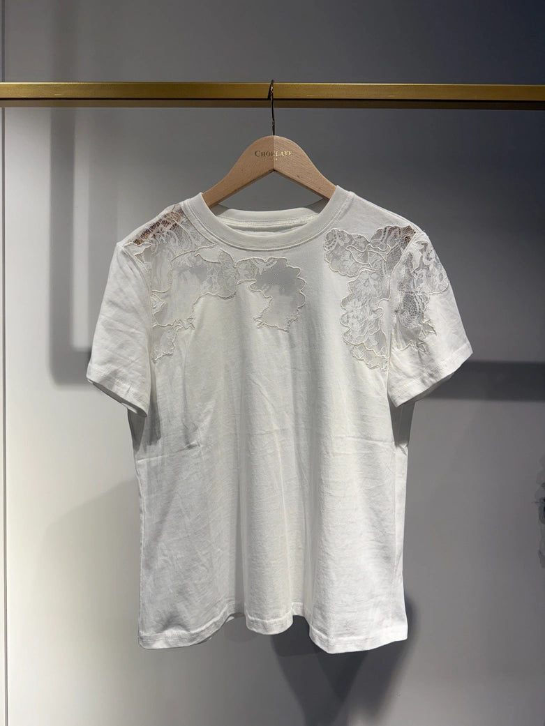 Choklate Paris Embroidered Cotton T-Shirt - Robins & Roses, Eccleshall
