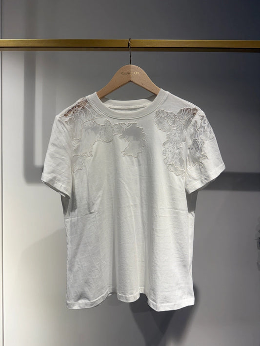Choklate Paris Embroidered Cotton T-Shirt - Robins & Roses, Eccleshall