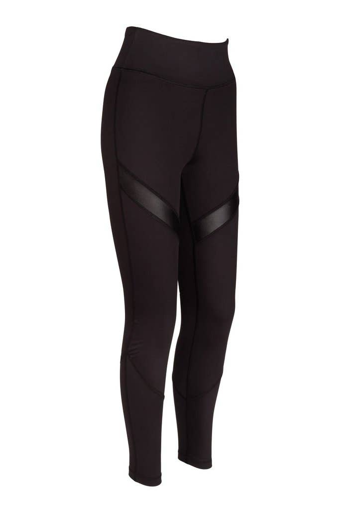 Stealth Solid Black High Waisted Yoga Leggings