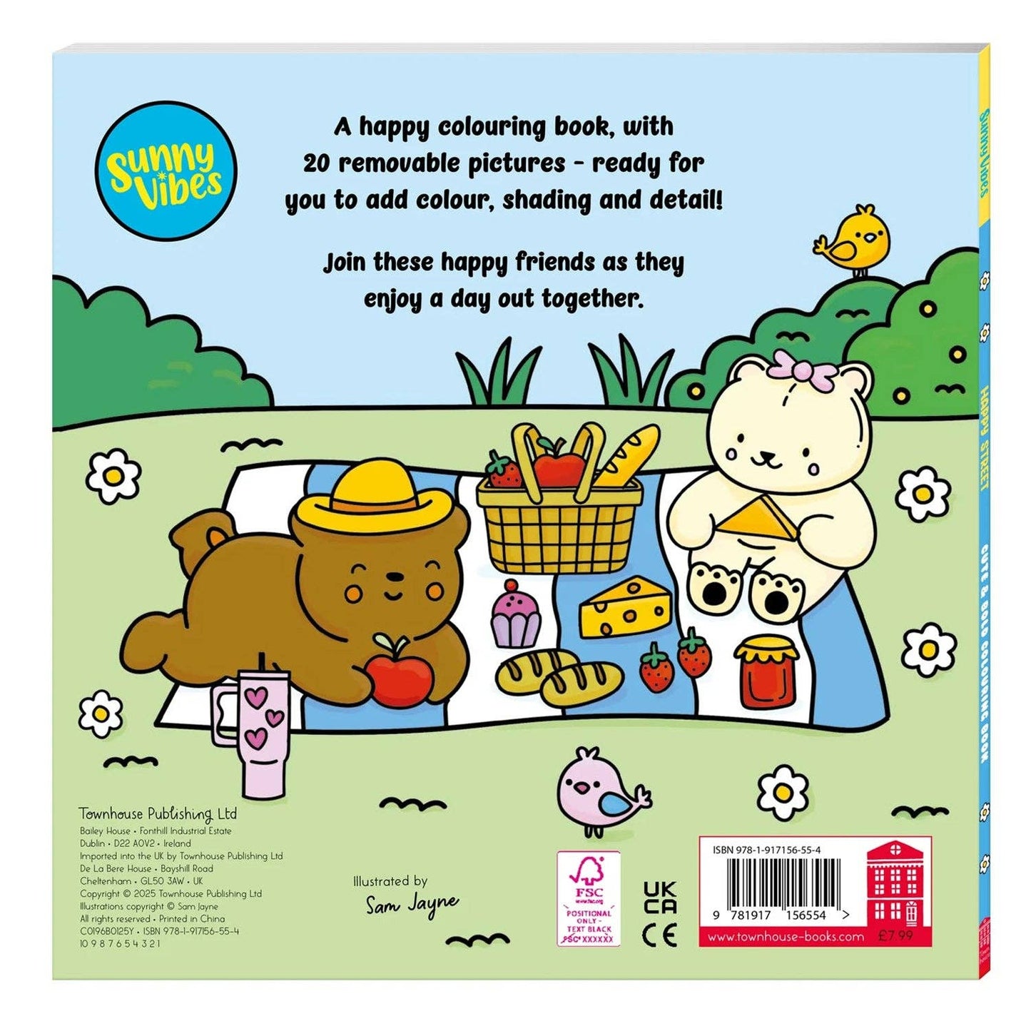 Sunny Vibes Colouring Series - Robins & Roses, Eccleshall