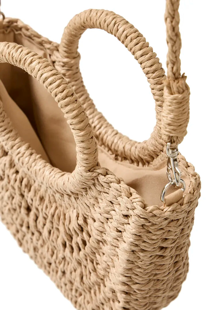 B.Young Straw Crossbody Bag - Robins & Roses, Eccleshall