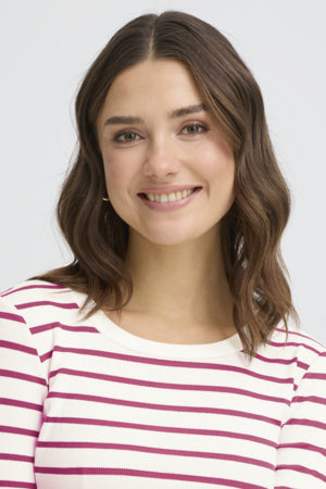 Fransa Long Sleeve Striped Top - Robins & Roses, Eccleshall
