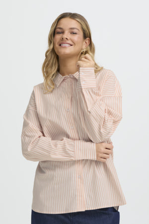 Fransa Relaxed Striped Shirt - Robins & Roses, Eccleshall