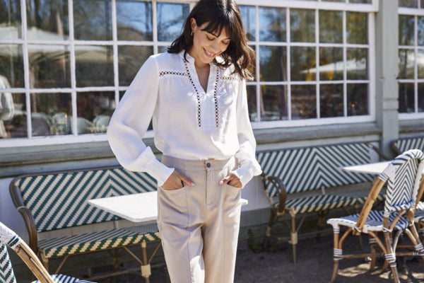 Fransa Cigarette Fit Trousers - Robins & Roses, Eccleshall