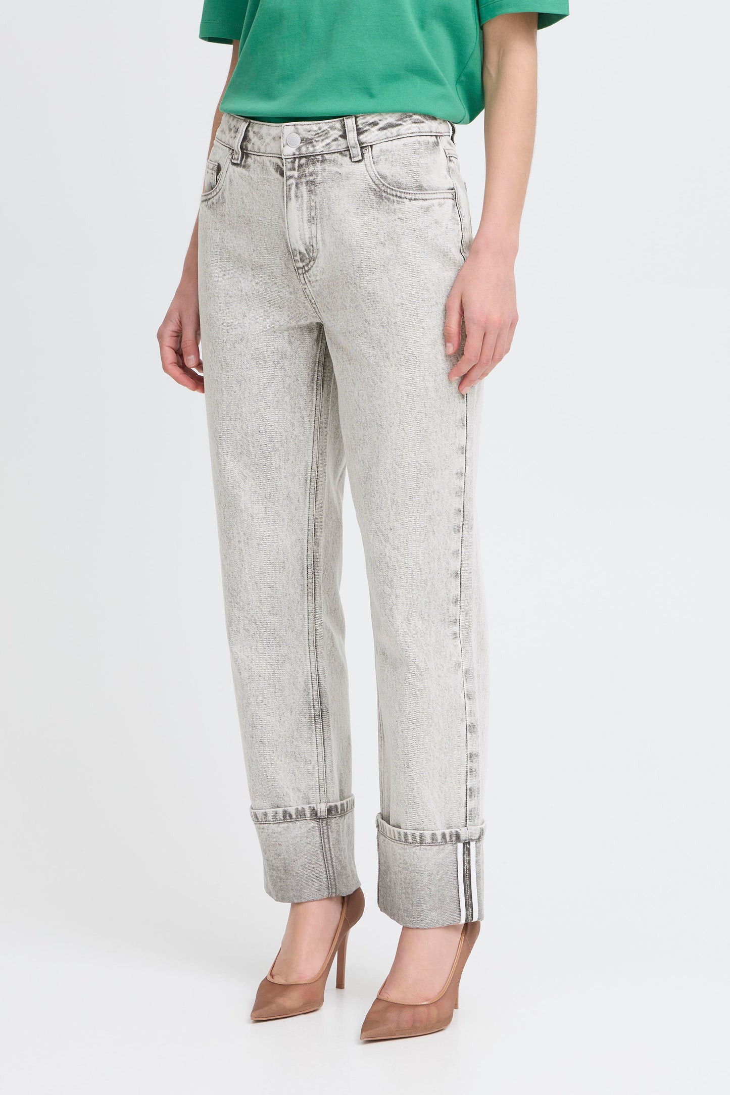 B.Young Dad Fit Jeans in Grey - Robins & Roses, Eccleshall