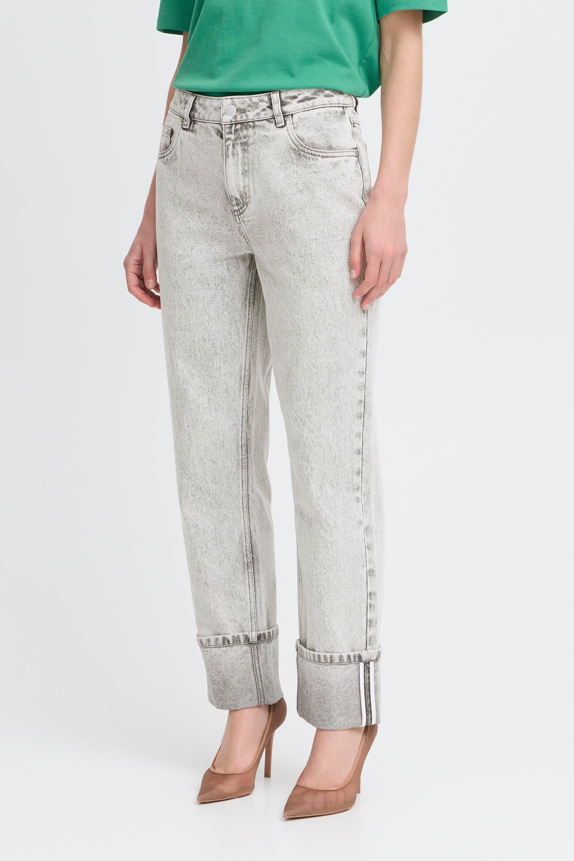 B.Young Dad Fit Jeans in Grey - Robins & Roses, Eccleshall