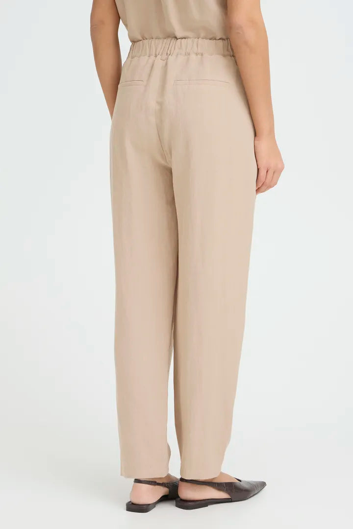 Fransa Linen Blend Trousers - Robins & Roses, Eccleshall