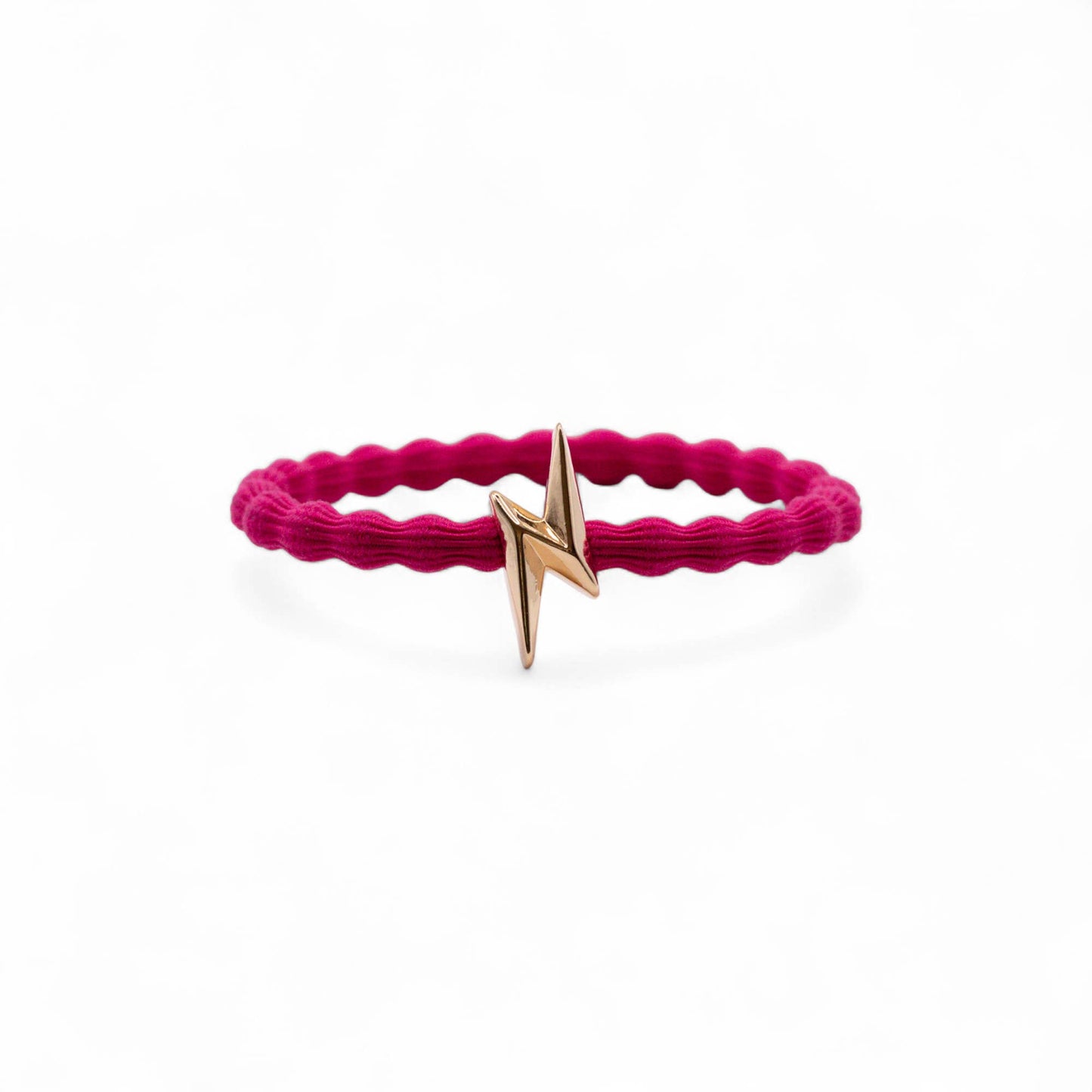 Wave Hair Tie with Gold Bolt Charm (Various Colours) - Robins & Roses, Eccleshall