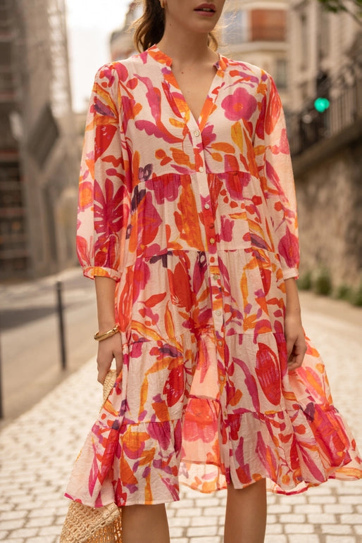 Choklate Sienna Shirt Dress Midi Length - Robins & Roses, Eccleshall