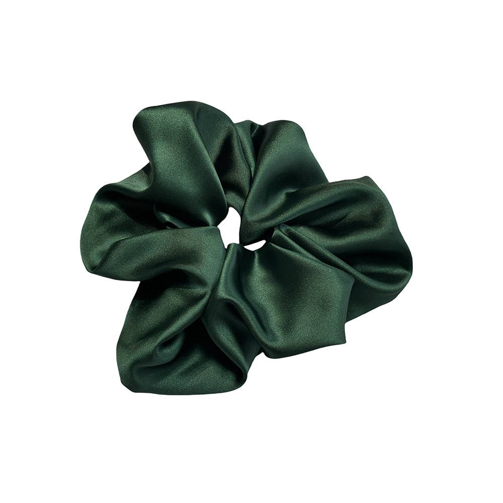 Extra Large Silky Scrunchie in Forest Green - Robins & Roses, Eccleshall