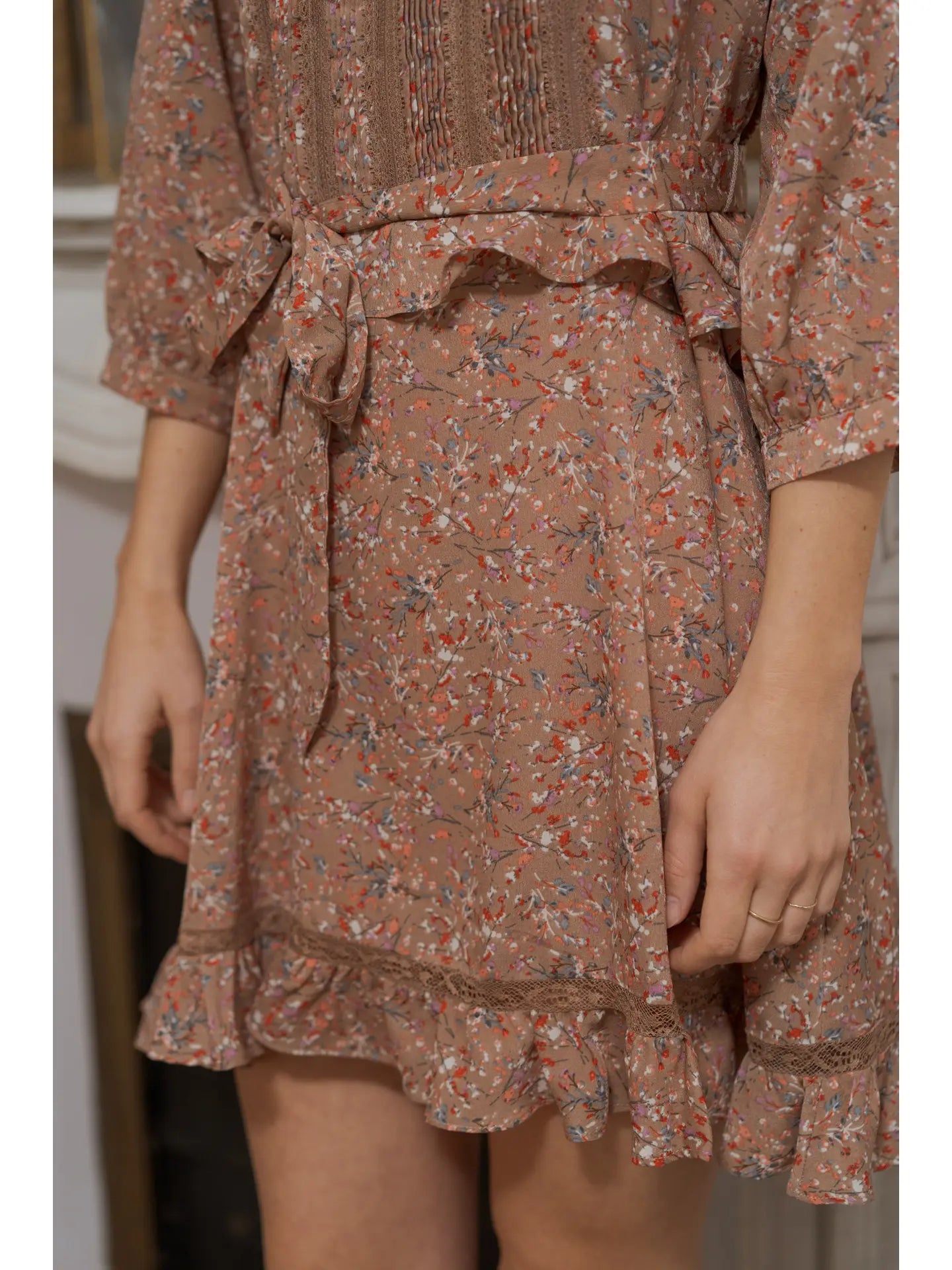 Nathalie Printed Short Dress