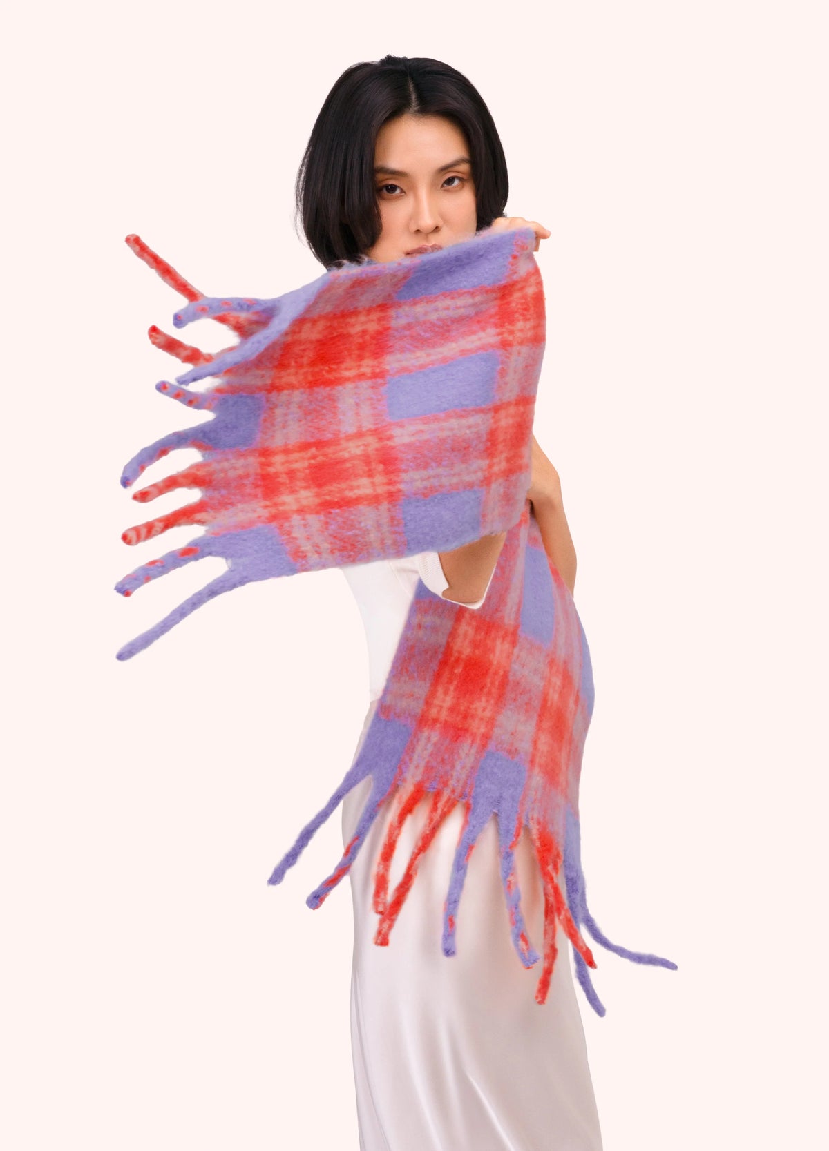 Powder Cosy Scarf, Tangerine Mix - Robins & Roses, Eccleshall