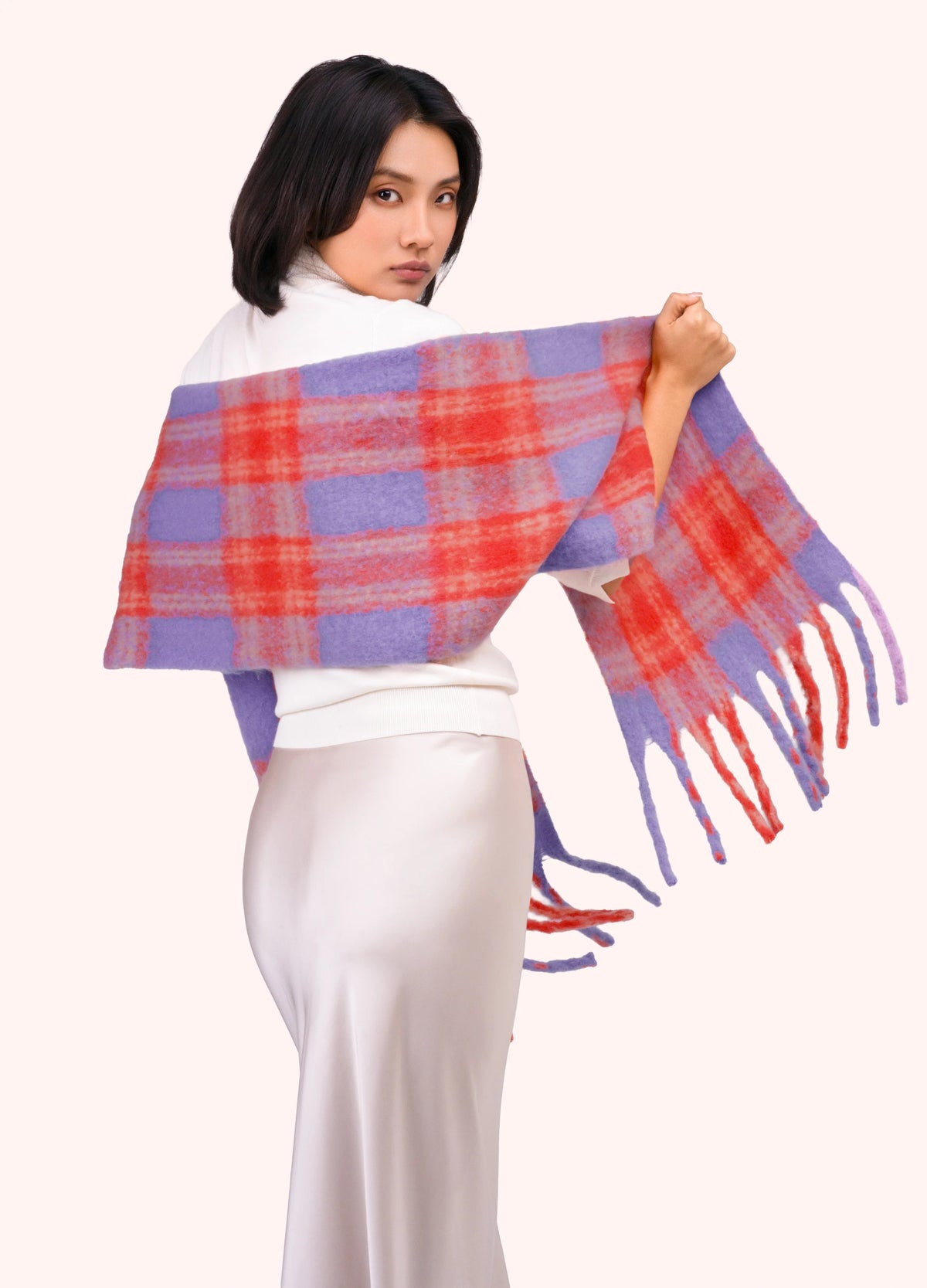 Powder Cosy Scarf, Tangerine Mix - Robins & Roses, Eccleshall