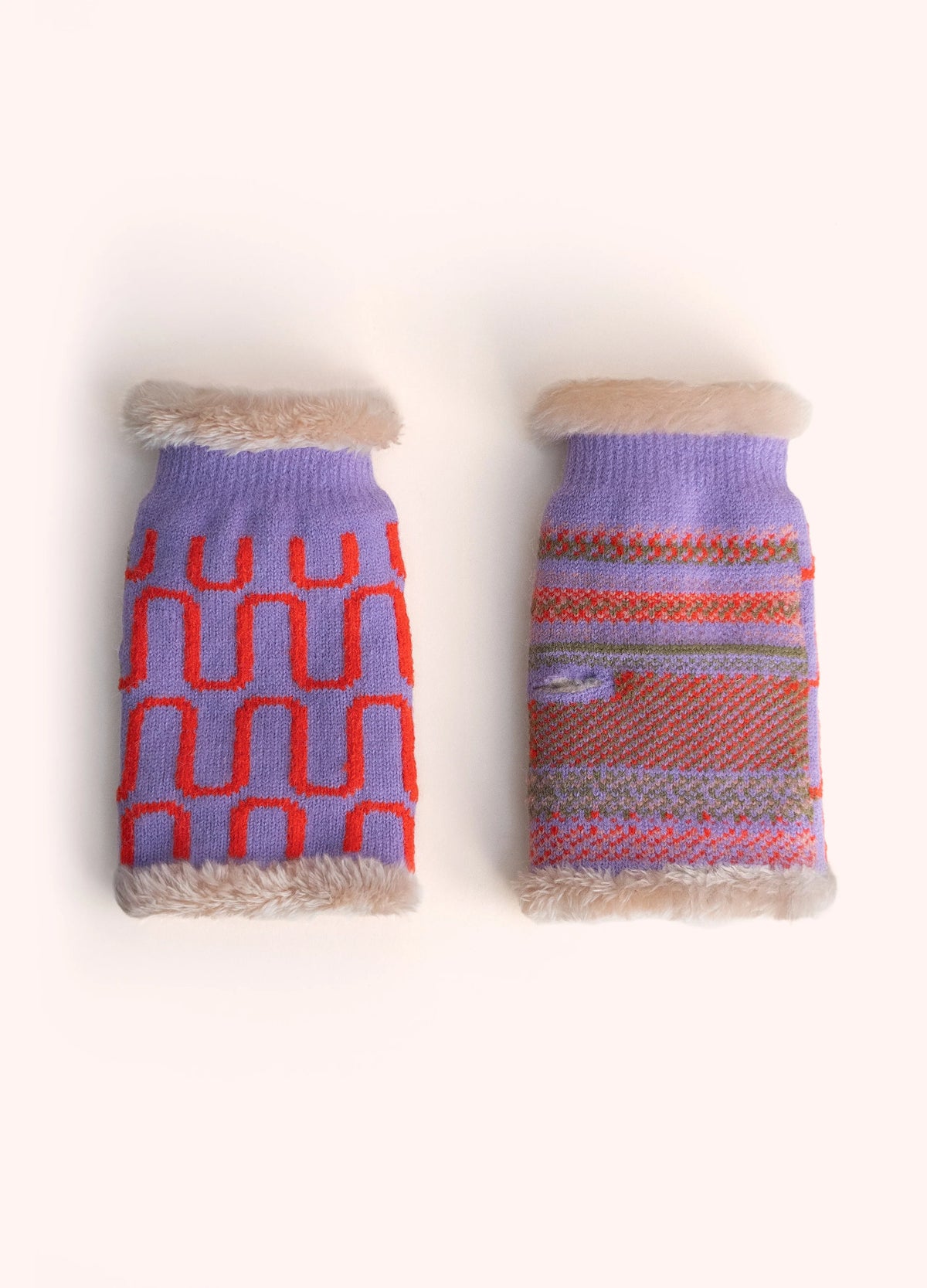 Powder Wrist Warmers, Lilac - Robins & Roses, Eccleshall