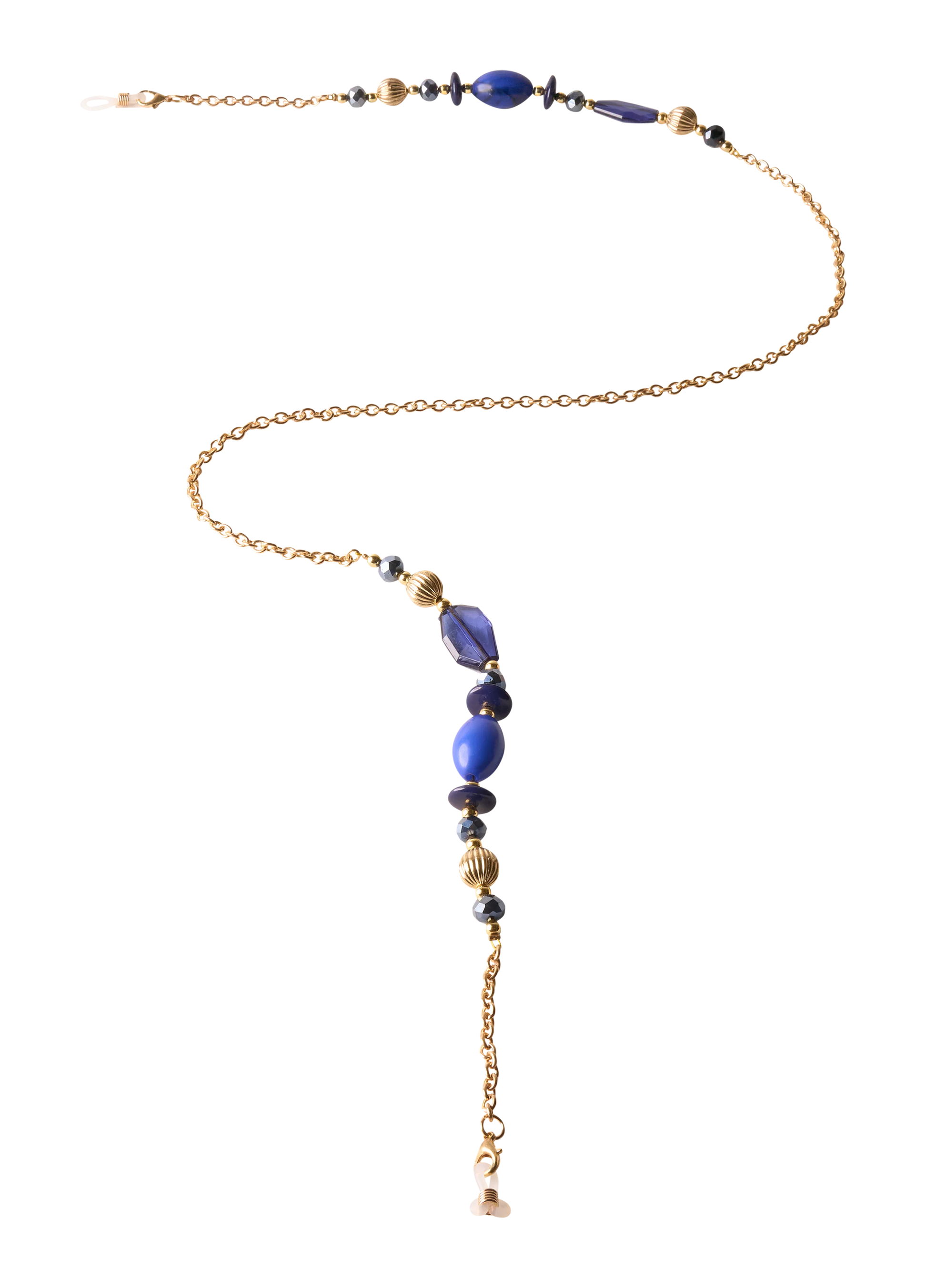 Sunglasses Chain - Bold Blue Beads - Robins & Roses, Eccleshall