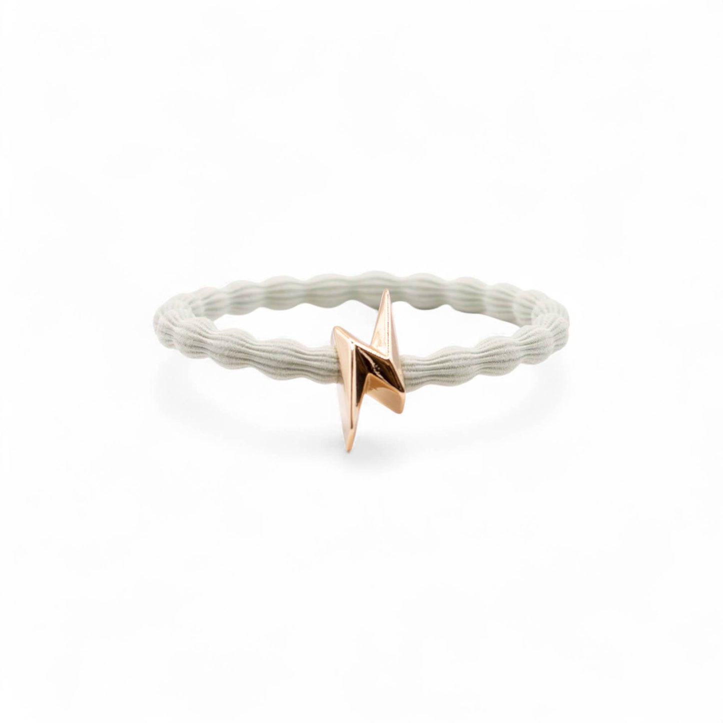 Wave Hair Tie with Gold Bolt Charm (Various Colours) - Robins & Roses, Eccleshall