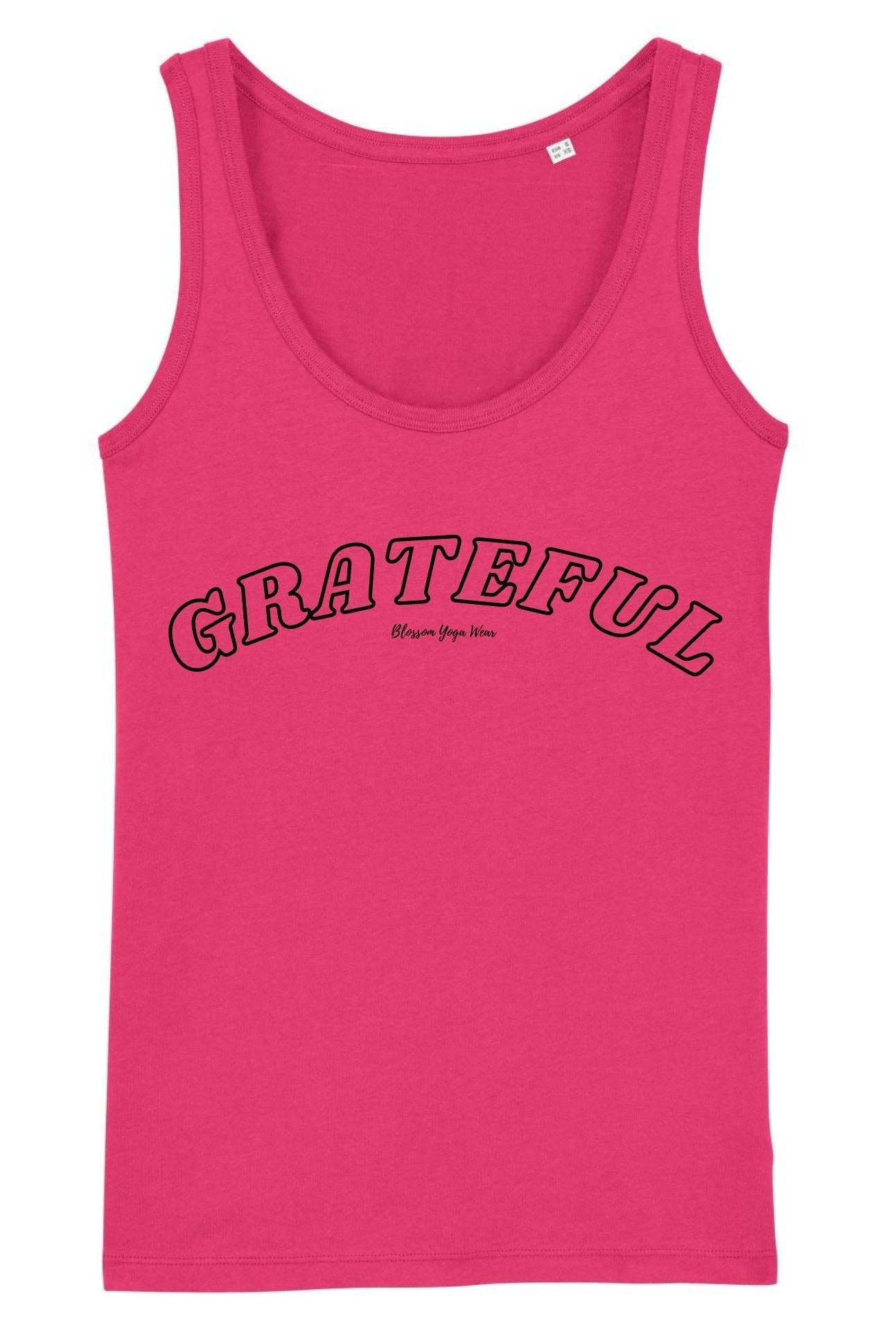 Grateful Vest Top Raspberry