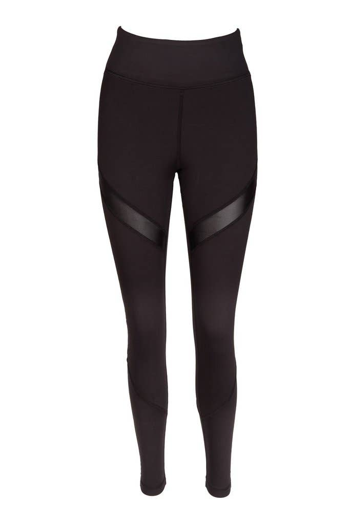 Stealth Solid Black High Waisted Yoga Leggings