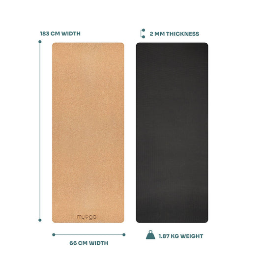 Cork/Rubber Yoga Mat