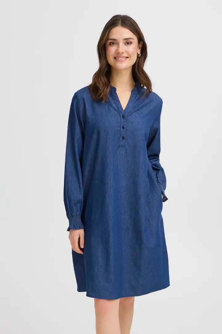 Fransa Denim Dress - Robins & Roses, Eccleshall