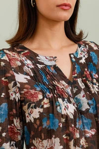 Printed tunic-dress