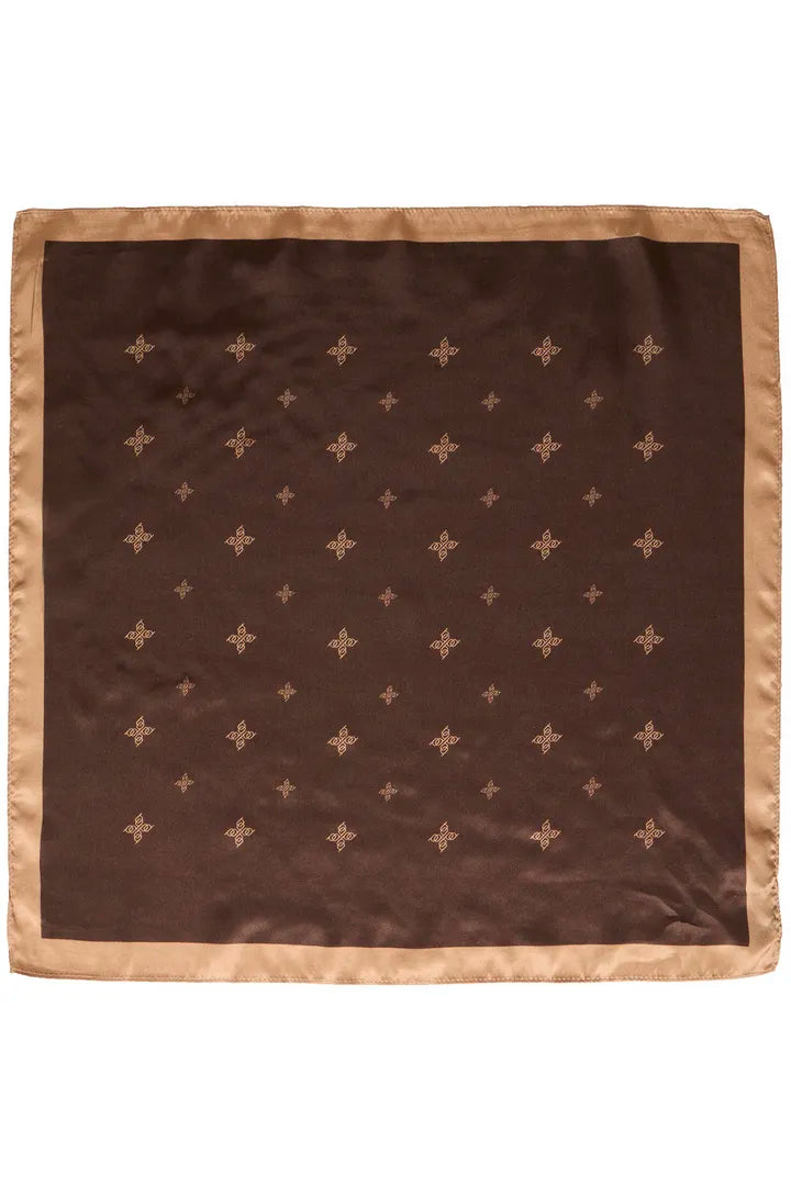 B.Young Brown Silk Scarf