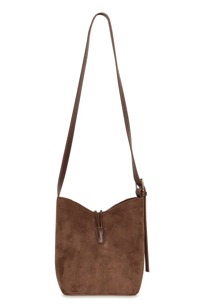 B Young Brown Bucket Bag