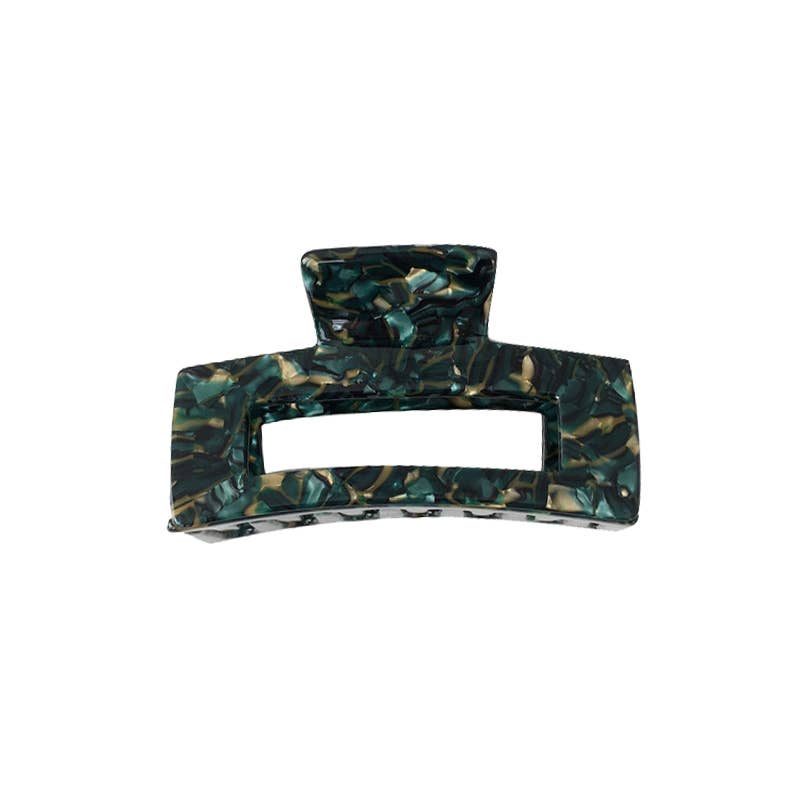 Resin Claw Hair Clip in Greens