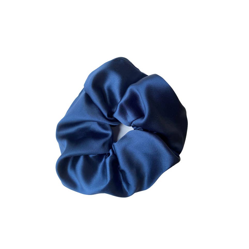 Extra Large Silky Scrunchie in Navy