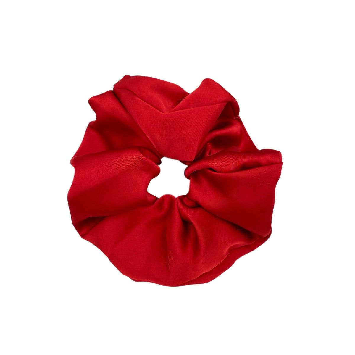 Extra Large Silky Scrunchie in Red - Robins & Roses, Eccleshall