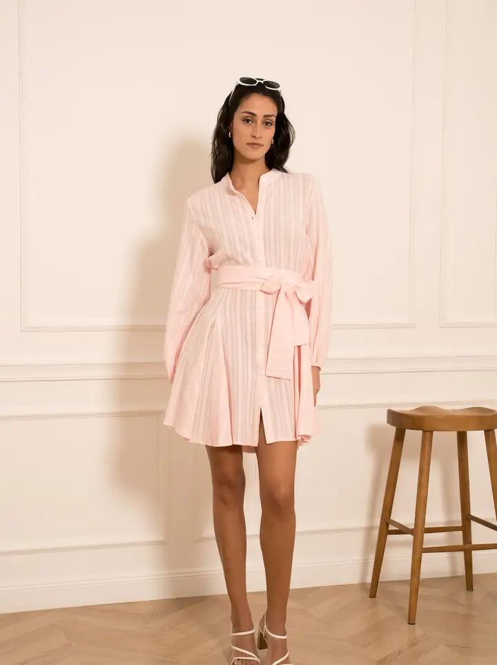 Choklate Paris - Sonia Jacquard Cotton Skater Dress - Robins & Roses, Eccleshall