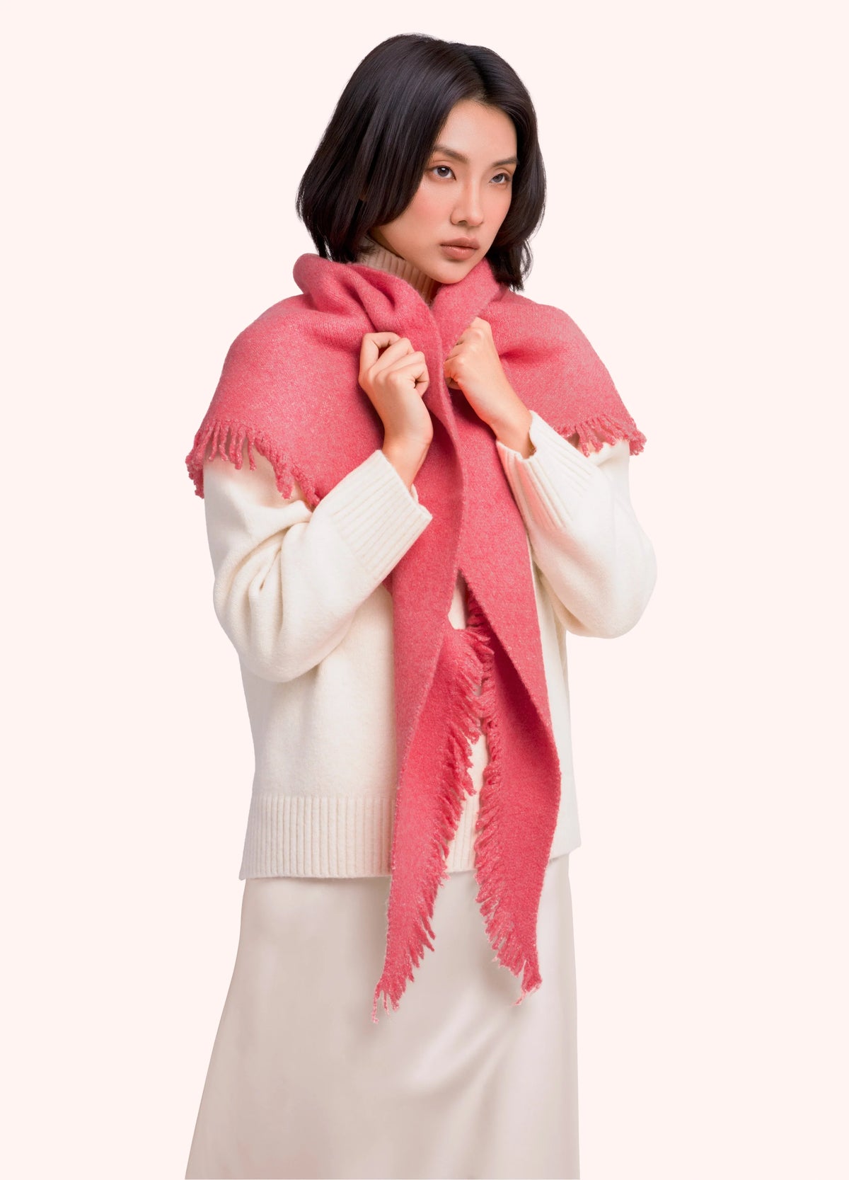 Powder Scarf, Coral - Robins & Roses, Eccleshall