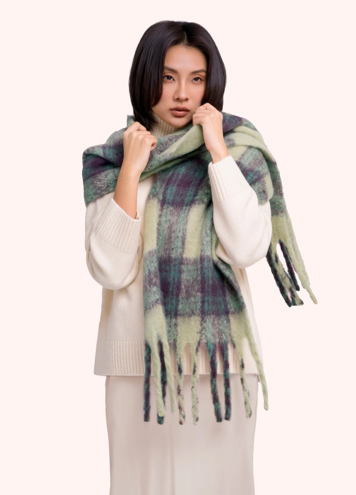 Powder Cosy Scarf, Damson Mix - Robins & Roses, Eccleshall