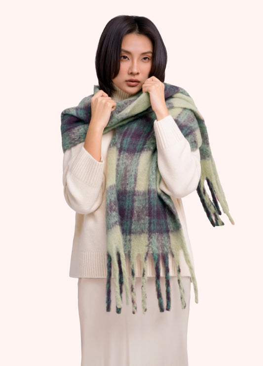 Powder Cosy Scarf, Damson Mix - Robins & Roses, Eccleshall