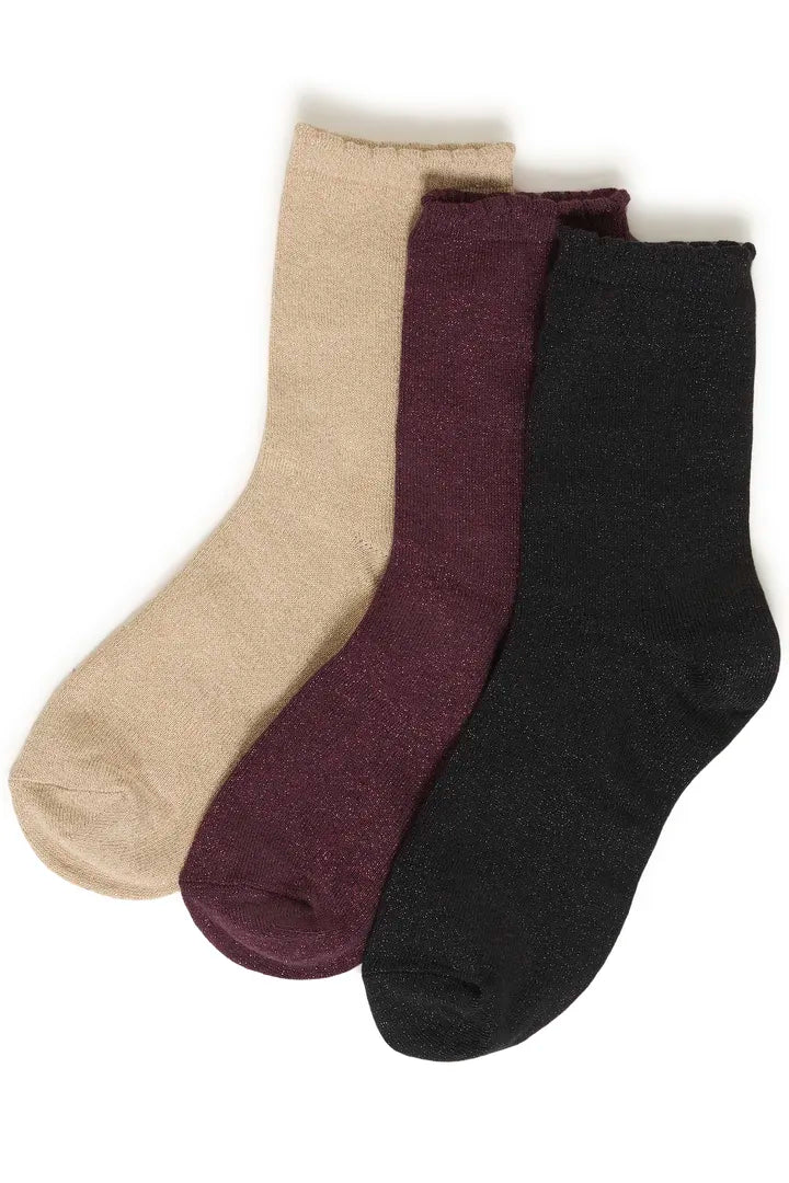 B.Young Gold  Glitter Sock Gift Set