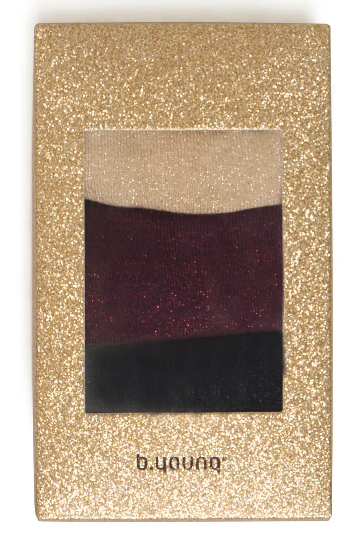 B.Young Gold  Glitter Sock Gift Set