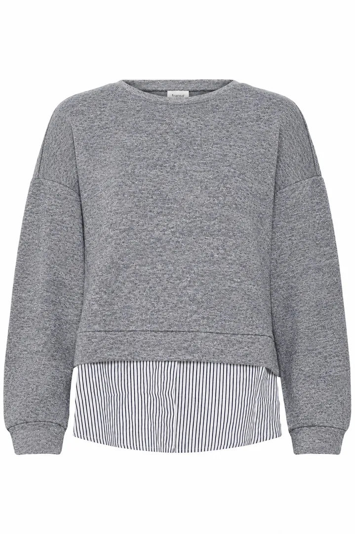 Fransa Grey Jumper - Robins & Roses, Eccleshall