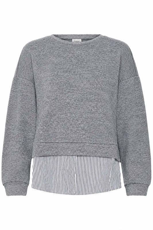 Fransa Grey Jumper - Robins & Roses, Eccleshall