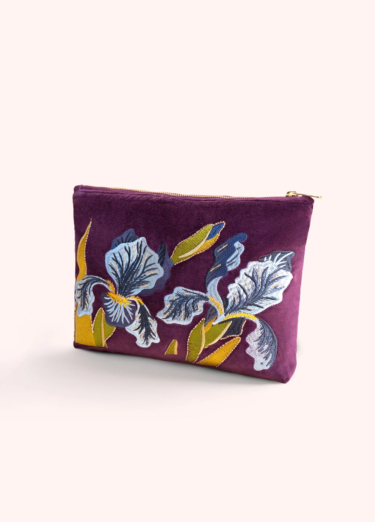 Powder Iris Zip Pouch - Large