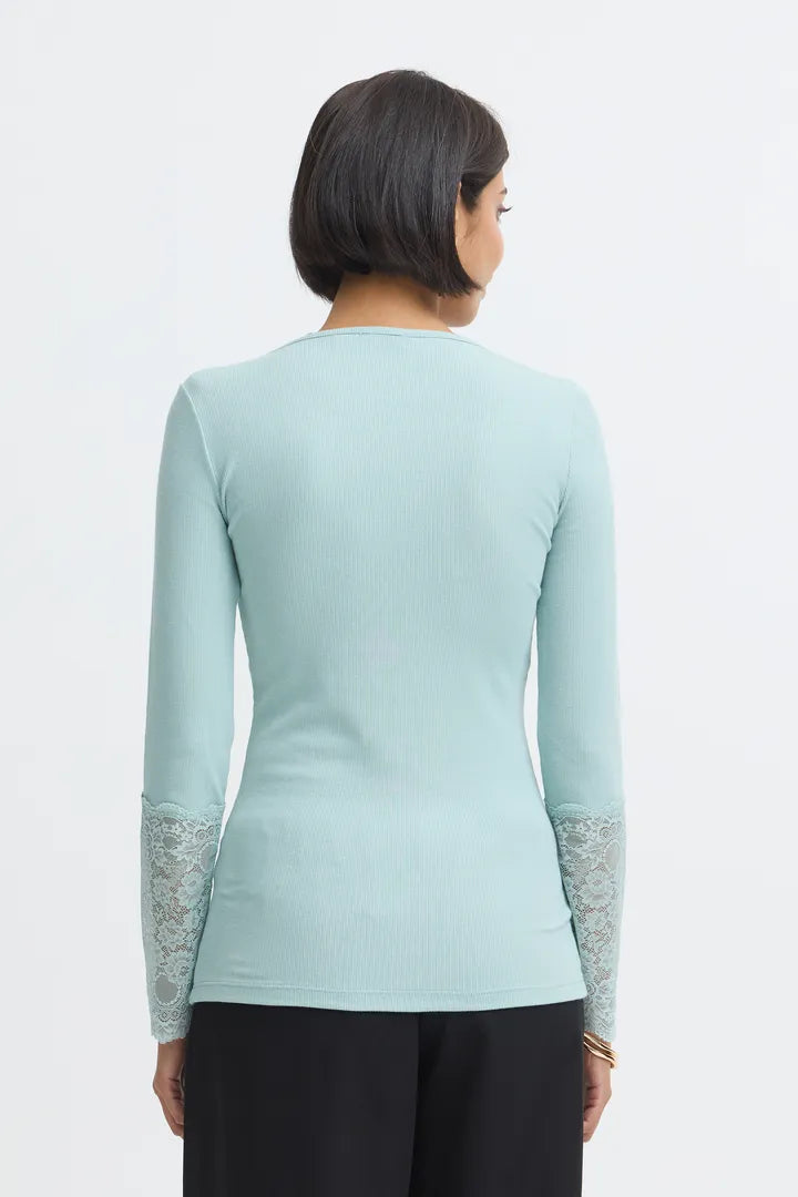 Fransa Lace Cuff Top