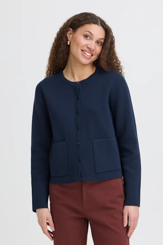 Fransa Navy Cardigan